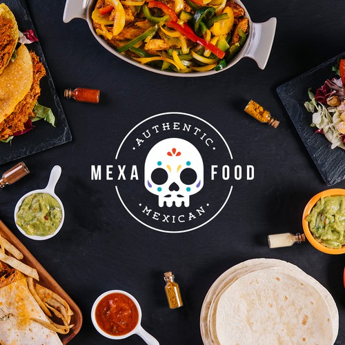 Mexican restaurant design with the title 'Mexa Food'