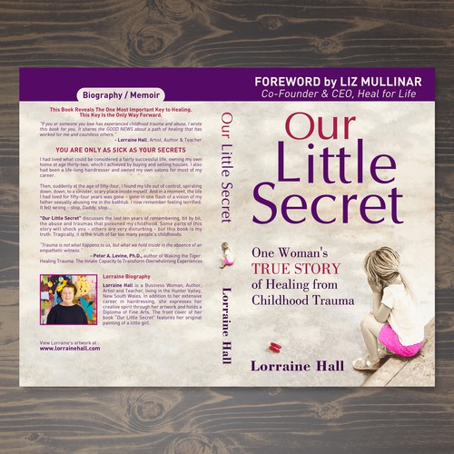 Biography design with the title 'Our Little Secret'