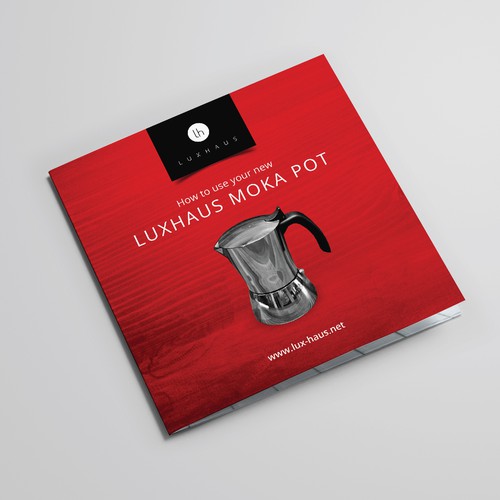 Pot design with the title 'Lux Brochure for Luxhaus'