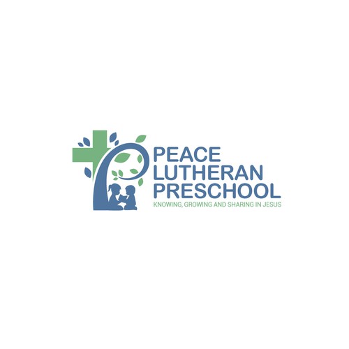 Preschool logo with the title 'Peace Lutheran Preschool'