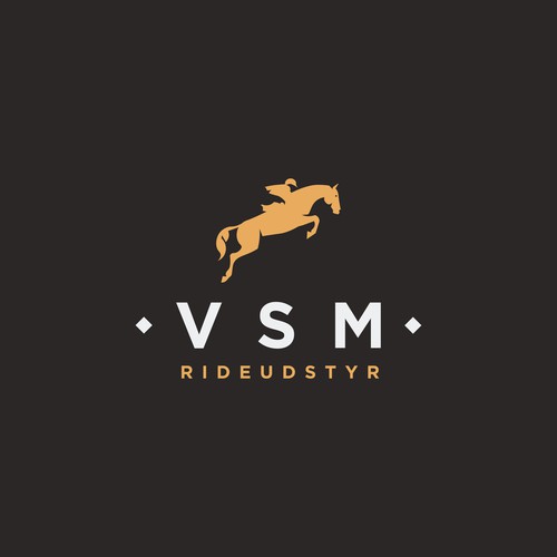 Horse riding logo with the title 'Equestrian logo'