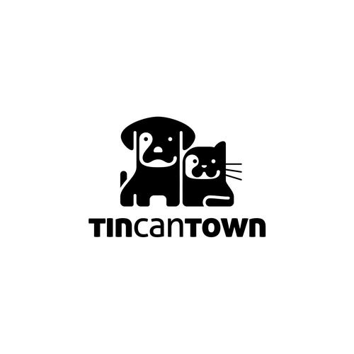 NGO logo with the title 'Tin Can Town logo'