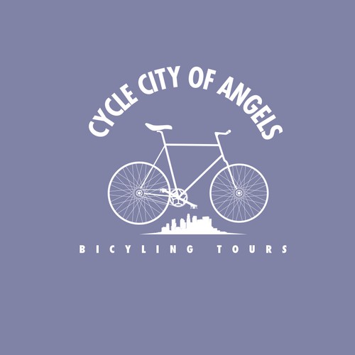 Cycling design with the title 'A Clean Cycling Rental Logo'