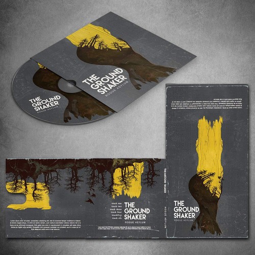 Contrast design with the title 'CD cover'