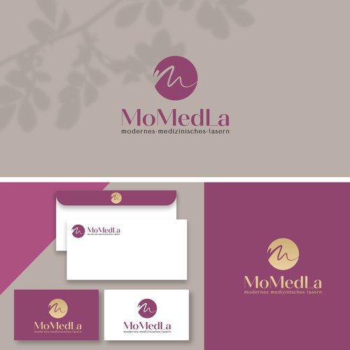 Laser design with the title 'MoMedLa'