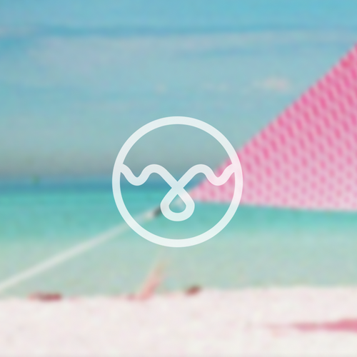 Salt logo with the title 'sea water logo design'