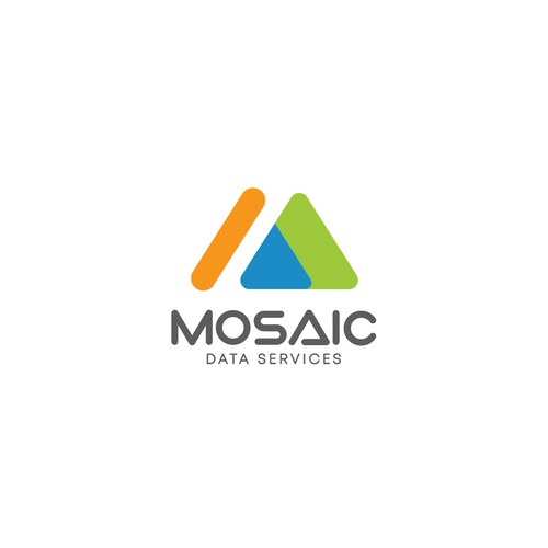 Web design logo with the title 'Mosaic Data Services'