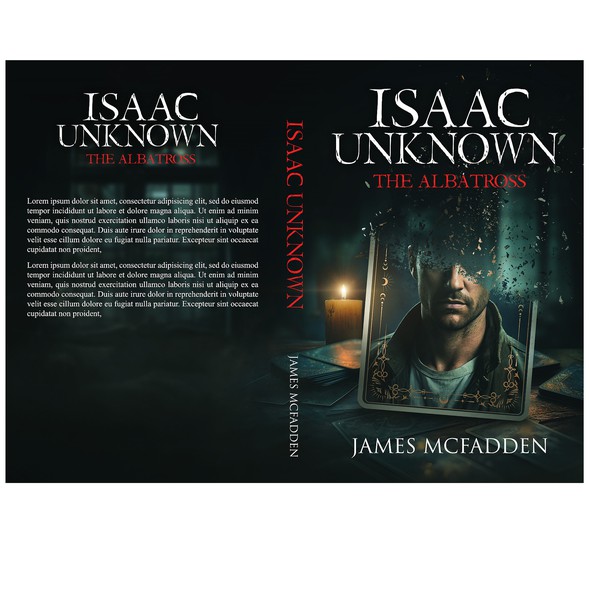 Horror book cover with the title 'IsaacUnknown'