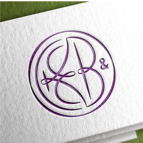 Embroidery design with the title 'Wedding monogram'