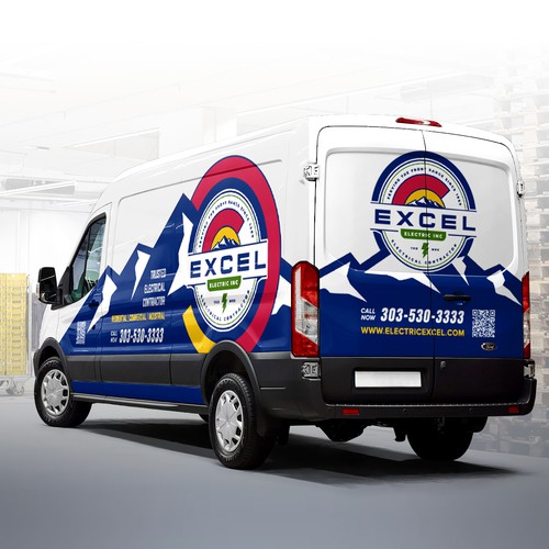 Van design with the title 'Van Wrap Design'
