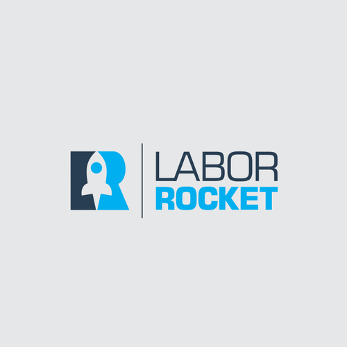 Rocket design with the title 'Labor Rocket Logo'