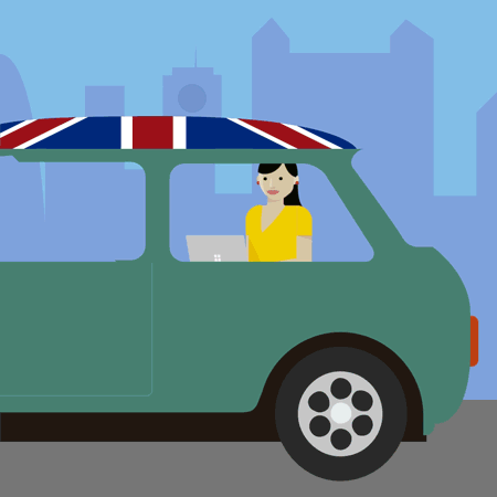 2-dimensional design with the title 'Mobile Productivity - Microsoft 1/3'