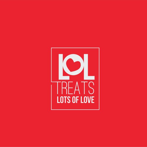 Adorable logo with the title 'Fun, cute logo for LOL Treats!'