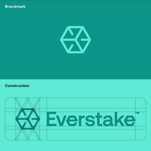 Teal design with the title 'Everstake (Institutional Rebranding)'