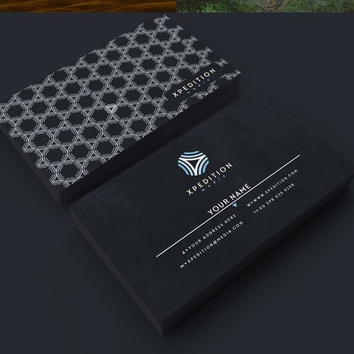 Stationery brand with the title 'Brand Identity for Xpedition Media'
