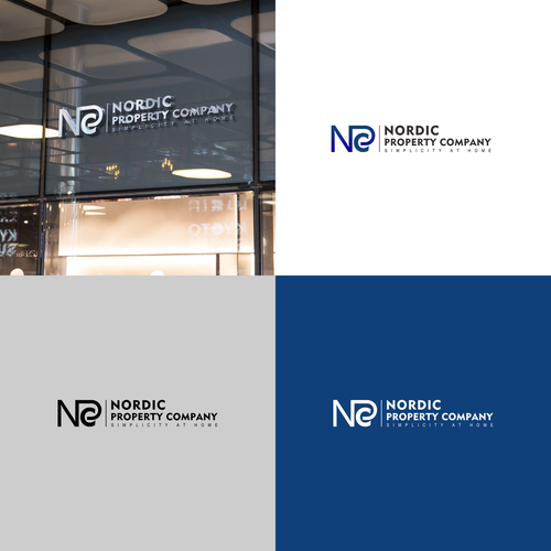 Real estate logo with the title 'Nordic Property Company Logo'