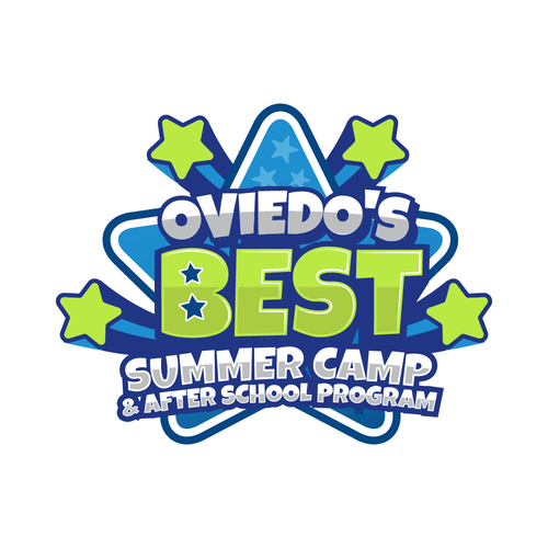 Summer camp design with the title 'Best Summer Camp'