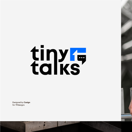Speech design with the title 'Tiny Talks'
