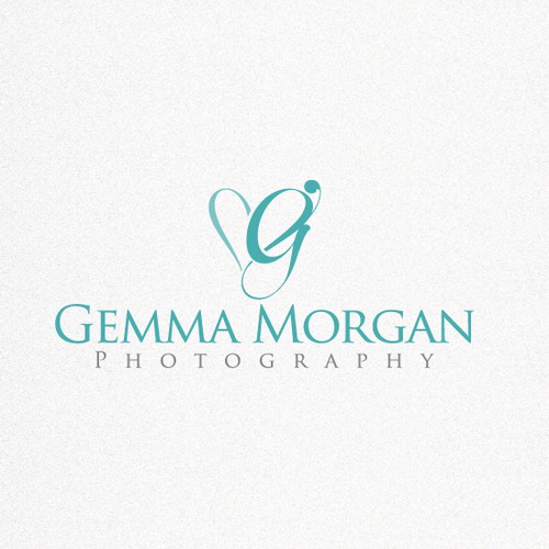 Initial logo with the title 'Gemma Morgan Photography needs a new logo'