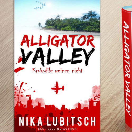 Kindle book cover with the title 'Great book cover needed! Alligator Valley - Krokodile weinen nicht '