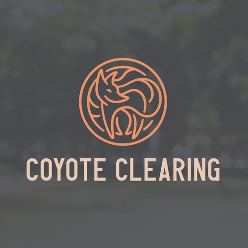 Coyote design with the title 'Logo Design'
