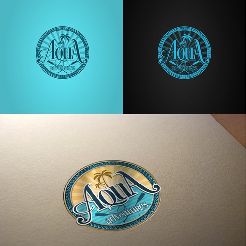 Aqua brand with the title 'logo design for Aqua Adventures'