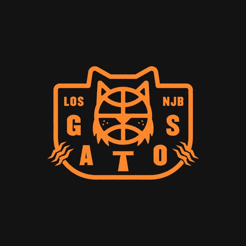Cat t-shirt with the title 'LOS GATOS TSHIRT DESIGN'