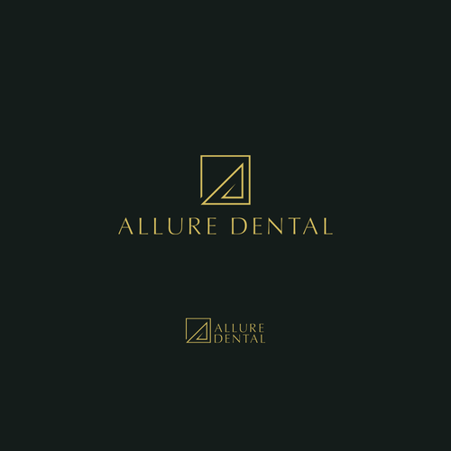 High-end brand with the title 'Allure Dental Logo Concept'