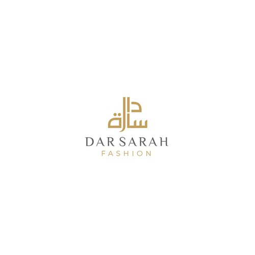 Arabic calligraphy design with the title 'Arabic Fashion logo'