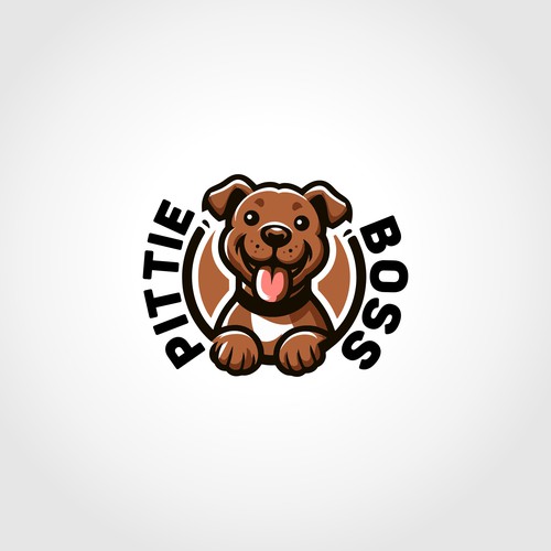 Bulldog logo with the title 'Cute Dog Logo for Pet Apparel Brands'