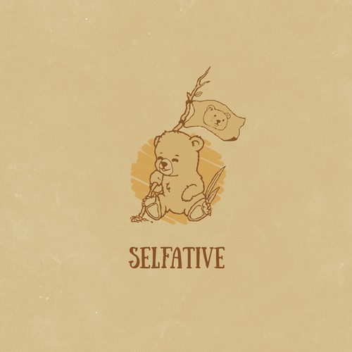 Blogger design with the title 'Selfative logo design concept'