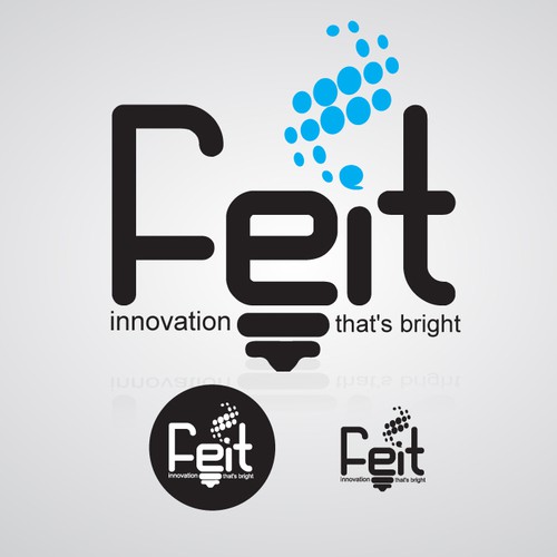 Light brand with the title 'Feit LED Electric Logo Design'