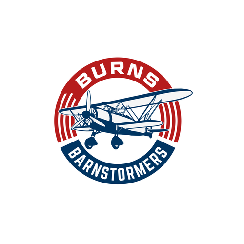 Aviator logo with the title 'Burns Barnstormers'