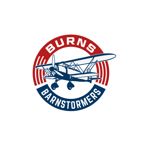 Aviation logo with the title 'Burns Barnstormers'