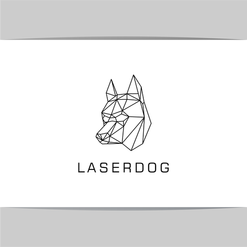 Manufacturing logo with the title 'LASERDOG geometric logo'