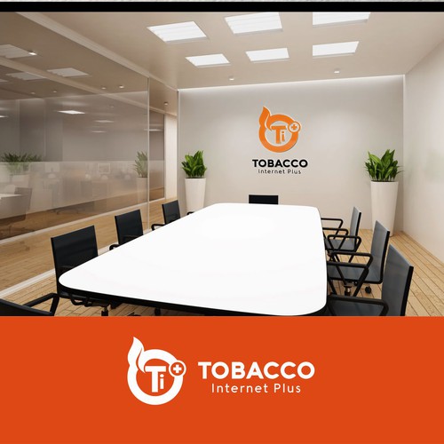 Tobacco logo with the title 'Logo Concept For Tobacco Internet Plus'