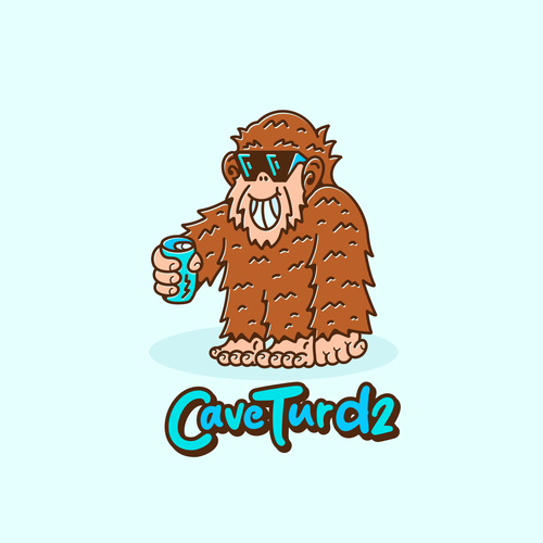 Bigfoot logo with the title 'CaveTurd2'