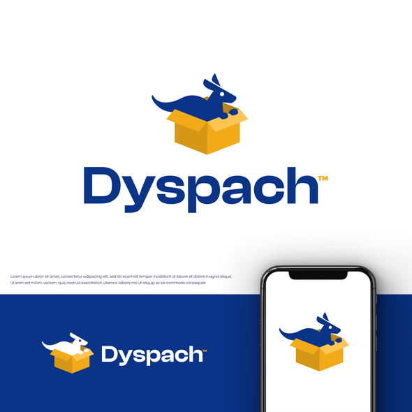 Delivery design with the title 'Dyspach Logistics'