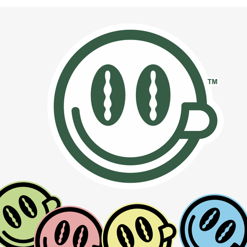 Coffee design with the title 'Renew the Smiley face logo to be the new face of Coffee'