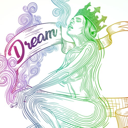 Natural artwork with the title 'Dream Queen'