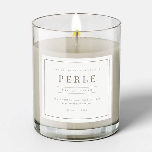 Modern Simple Elegant Candle Labels