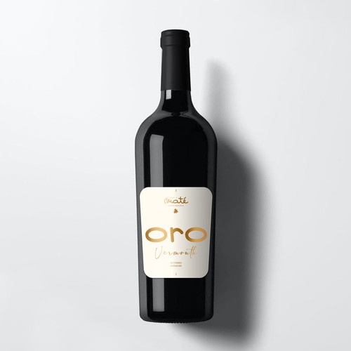 Italian design with the title 'Italian wine label design.'