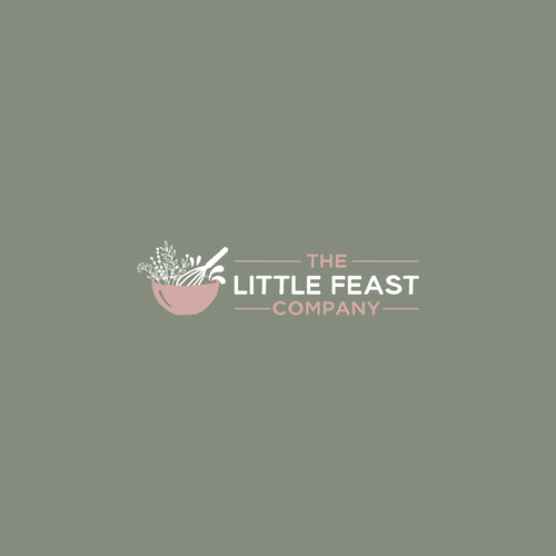 Bakery logo with the title 'Logo design for The Little feast Company'
