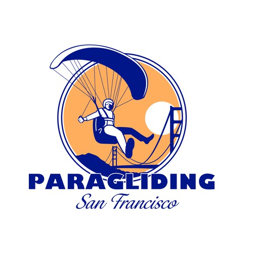 San Francisco design with the title 'Paragliding San Francisco'