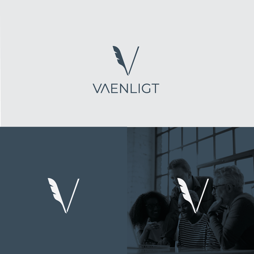 Design with the title 'Minimalistic V letter Logo  for  sale'
