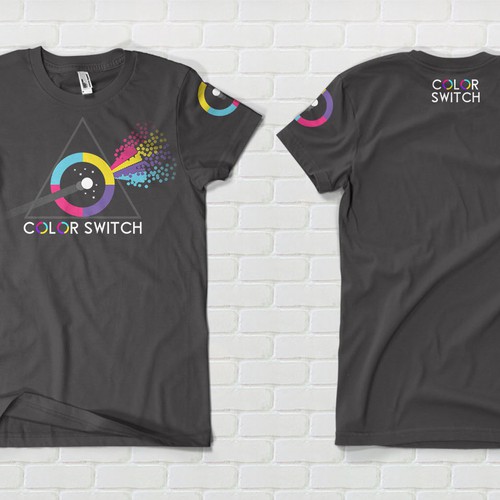 Gaming t-shirt with the title 'Create Cool T-Shirts for this years most popular game, Color Switch!'
