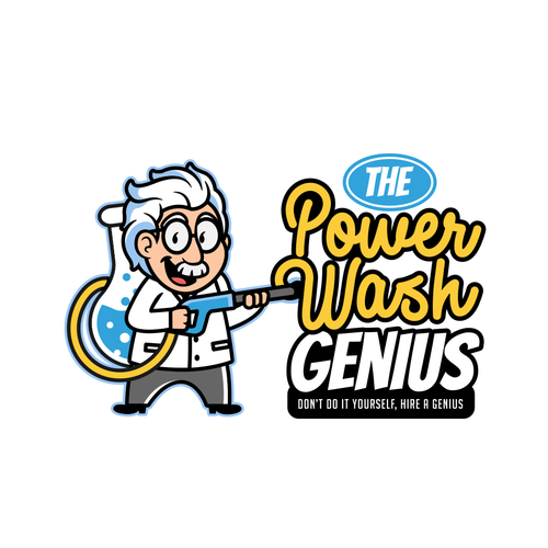 Genius logo with the title 'Logo for Powerwash'