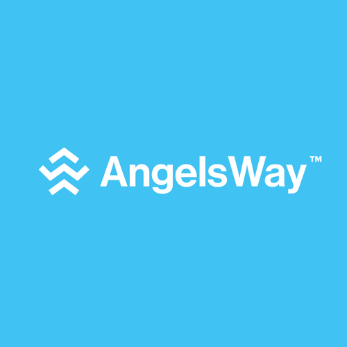 Bank design with the title 'Angels Way Logo and Branding'
