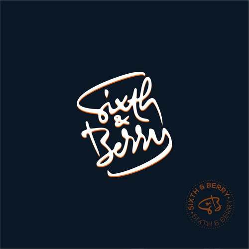 Brush logo with the title 'Handmade Typeface for A Unique Paper Company'