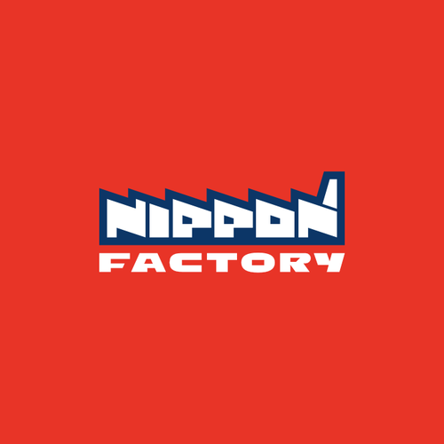 Factory design with the title 'Nippon Factory - Culture Food - Logo'